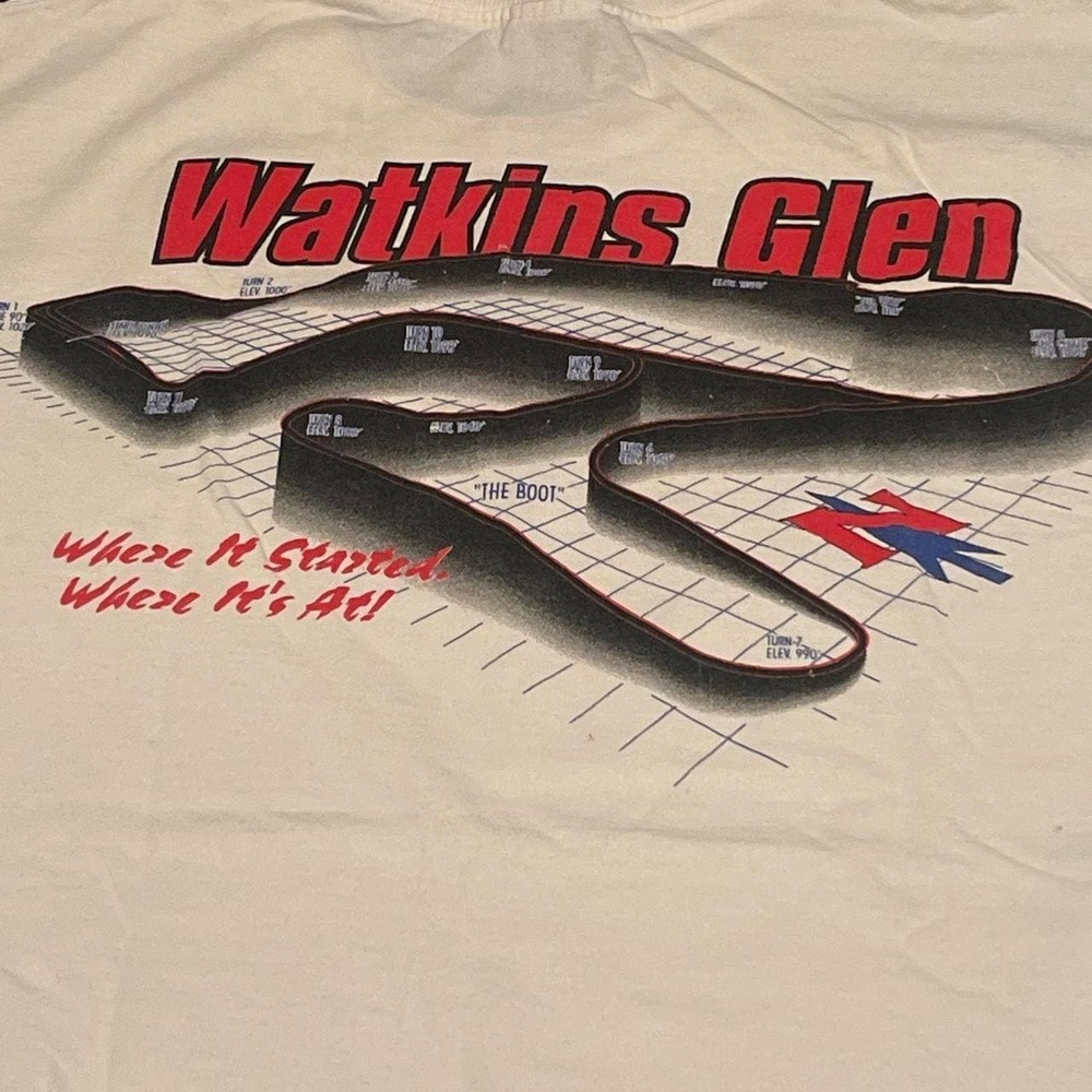 Vintage Watkins Glen Raceway T-shirt single stitch xl